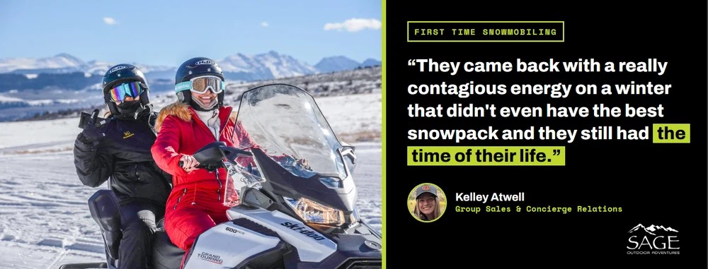 First Time Snowmobiling