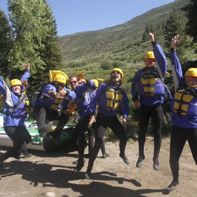 a group of people posing for the camera