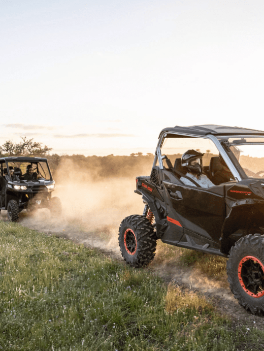 a car parked in a field