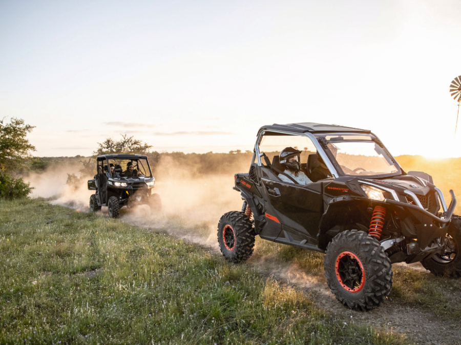 a car parked in a field