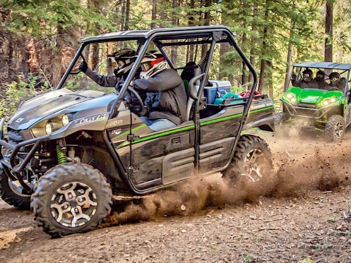 a tractor parked in the dirt
